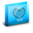 Folder Heart Alt Blue Icon 48x48 png